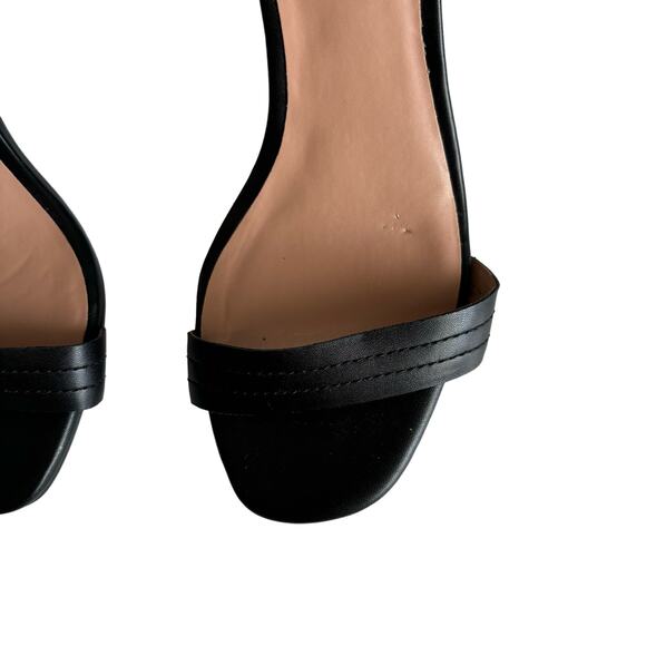 Linea Paolo Women’s Emmie Heeled Sandals Black Ankle Strap Block Heels Size 7 - Picture 3 of 9